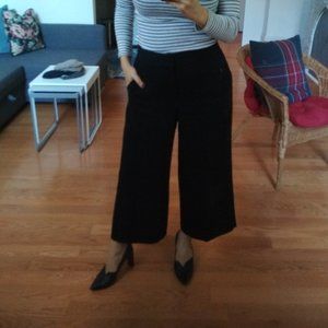 High-Rise Wide-Leg Cropped Pant